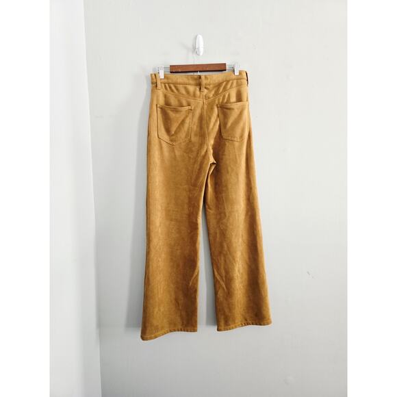 Banana Republic Tan Vegan Suede Wide Leg Pants 30/10 - Picture 4 of 4